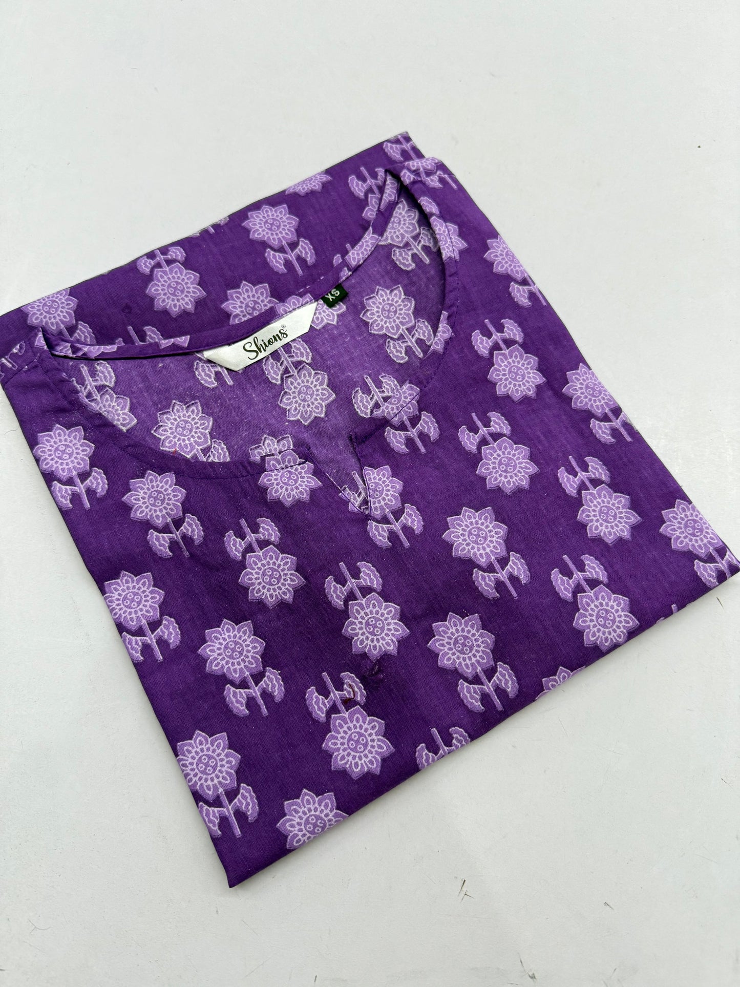 Purple-02 Short kurta