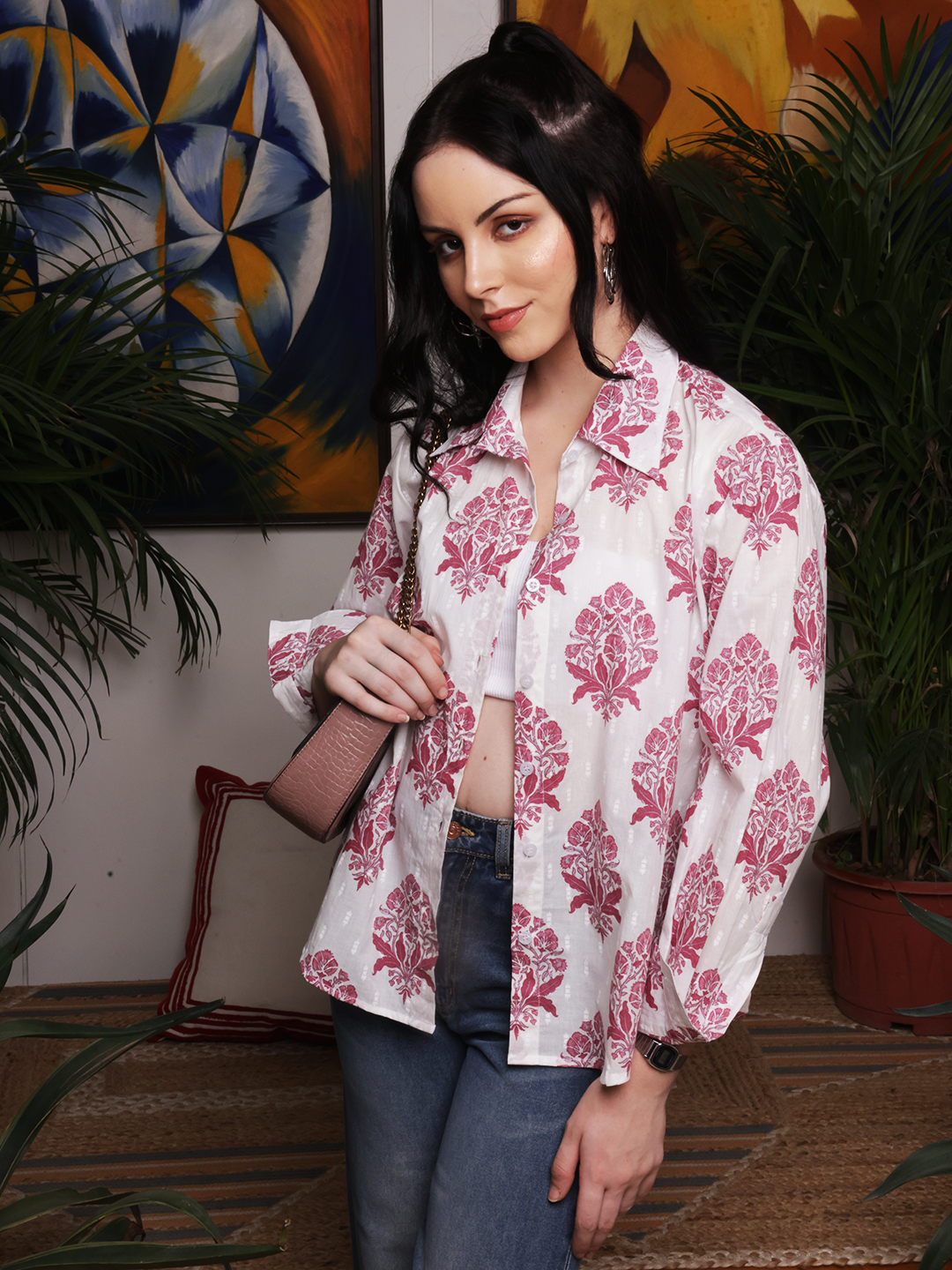 Rosewood Block Print Shirt