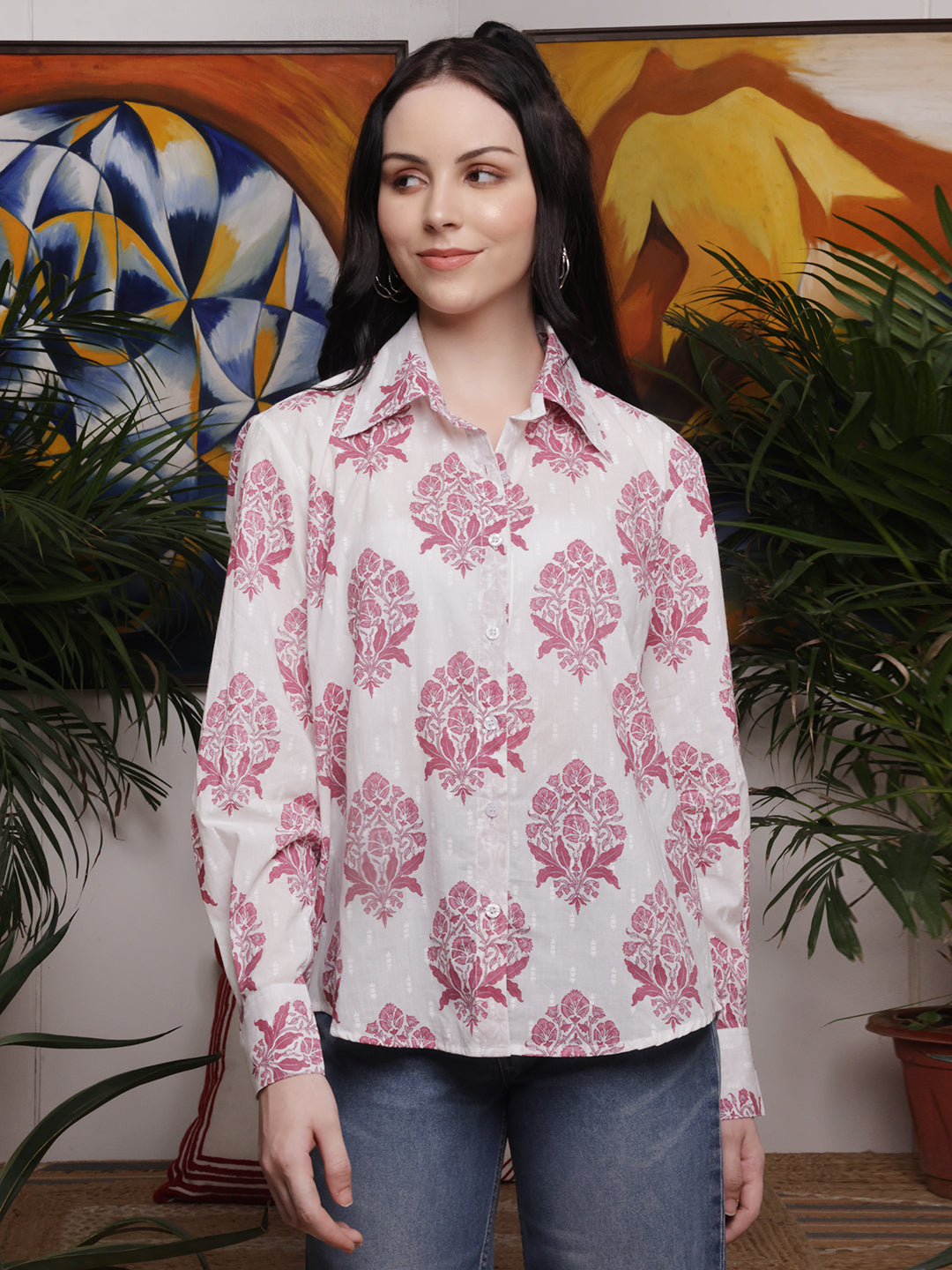 Rosewood Block Print Shirt