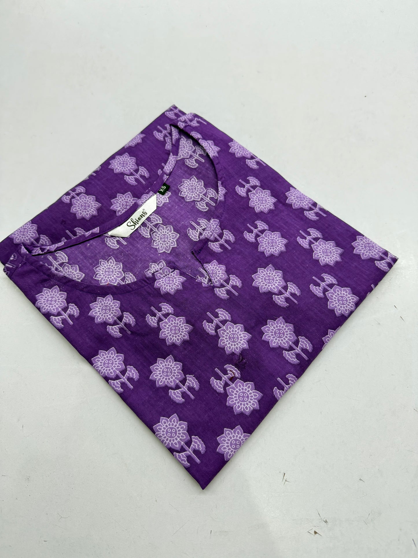 Purple-02 Short kurta