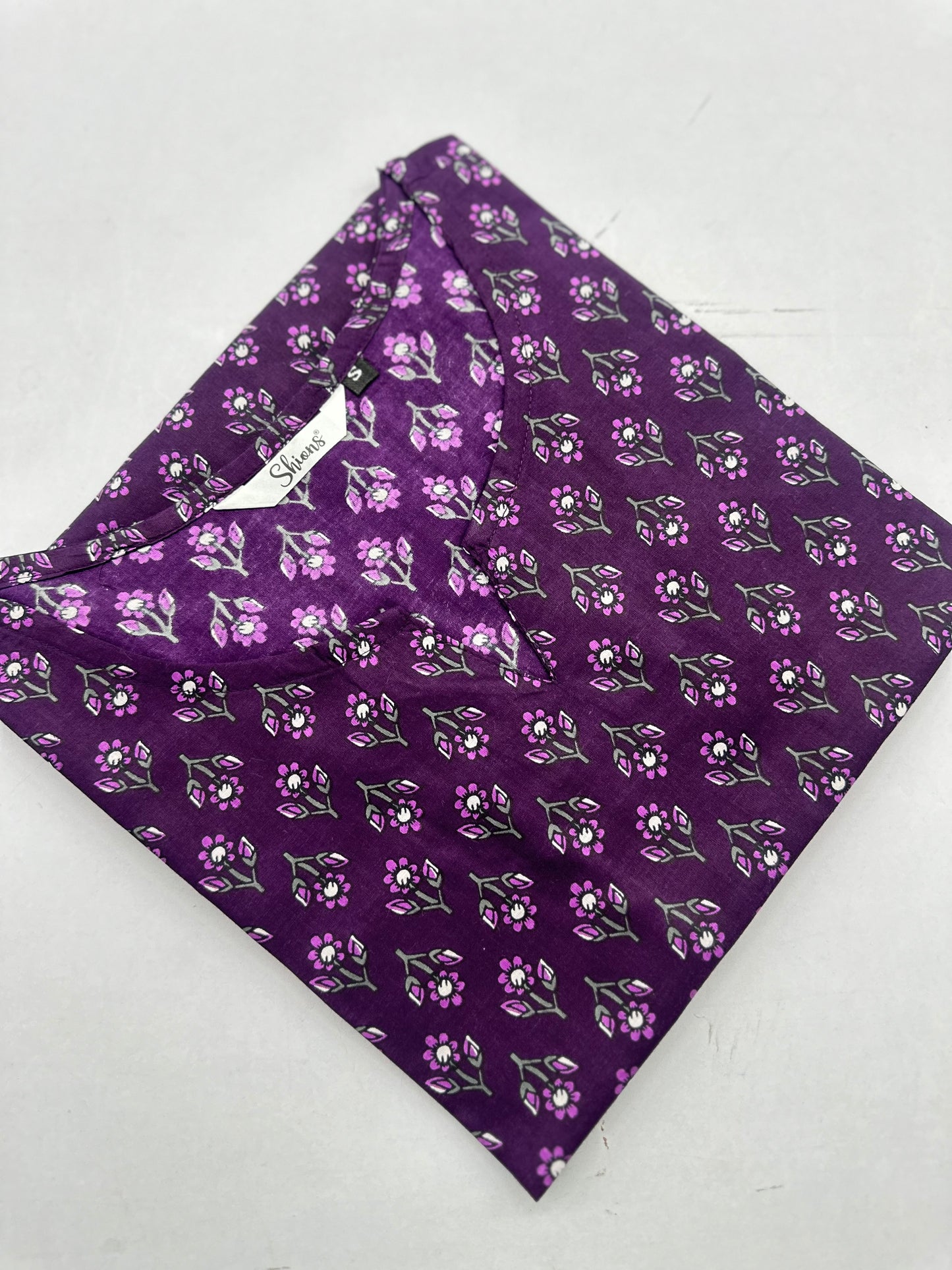 Purple Short kurta