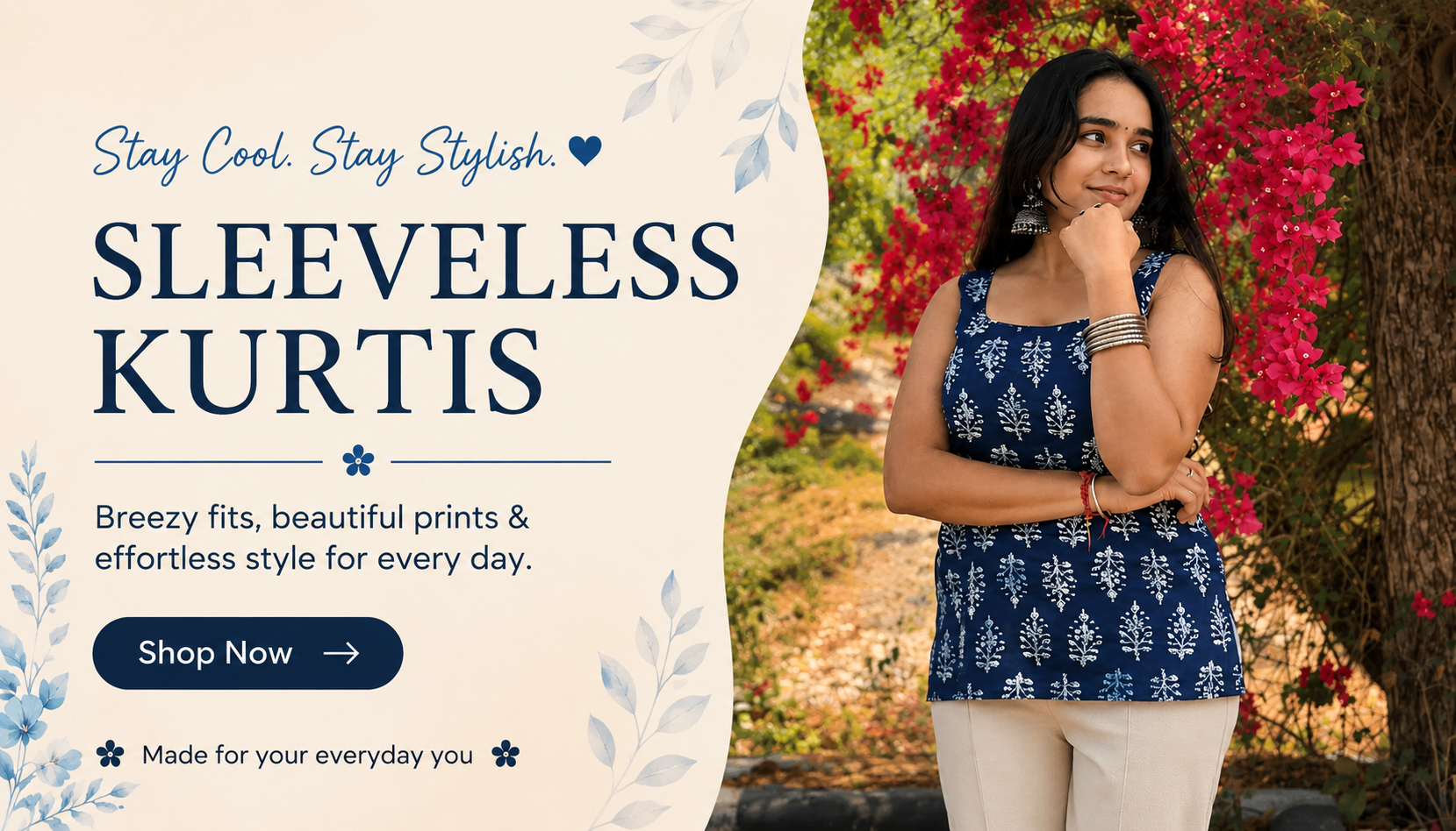Sleevless Kurti