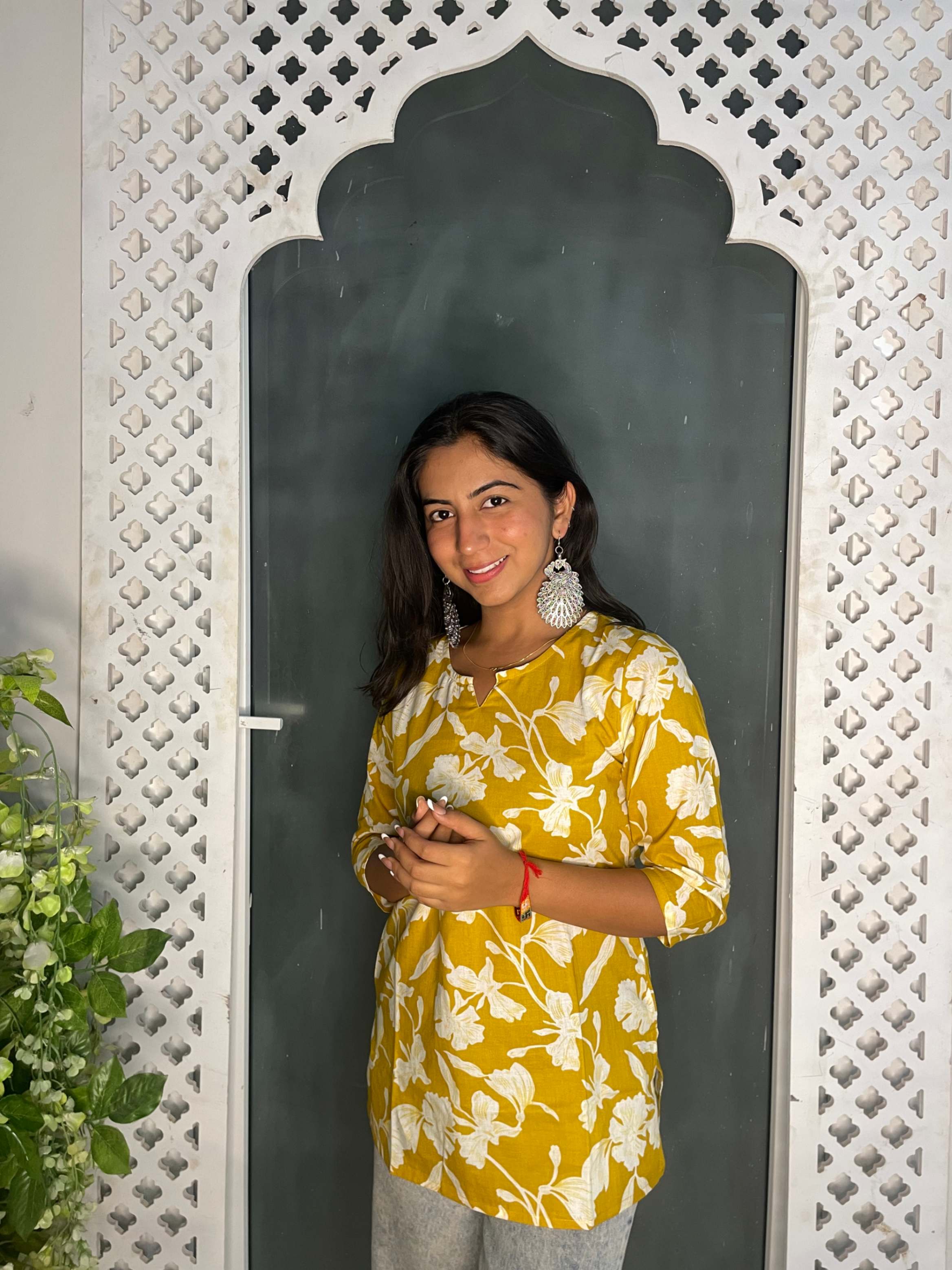 Mustard Short Kurti