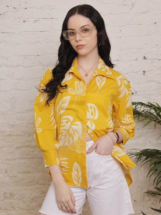 Golden Leafy Breeze Shirt