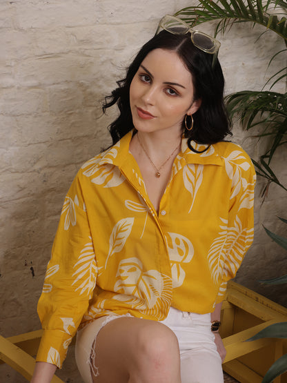 Golden Leafy Breeze Shirt