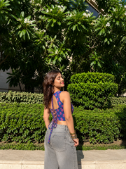 Tropical Tile  Short Kurti