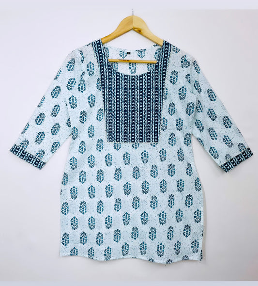 White Short Kurti