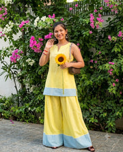 Lemon Sky Solid Farshi Salwar Set