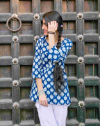 Blue Short Kurta