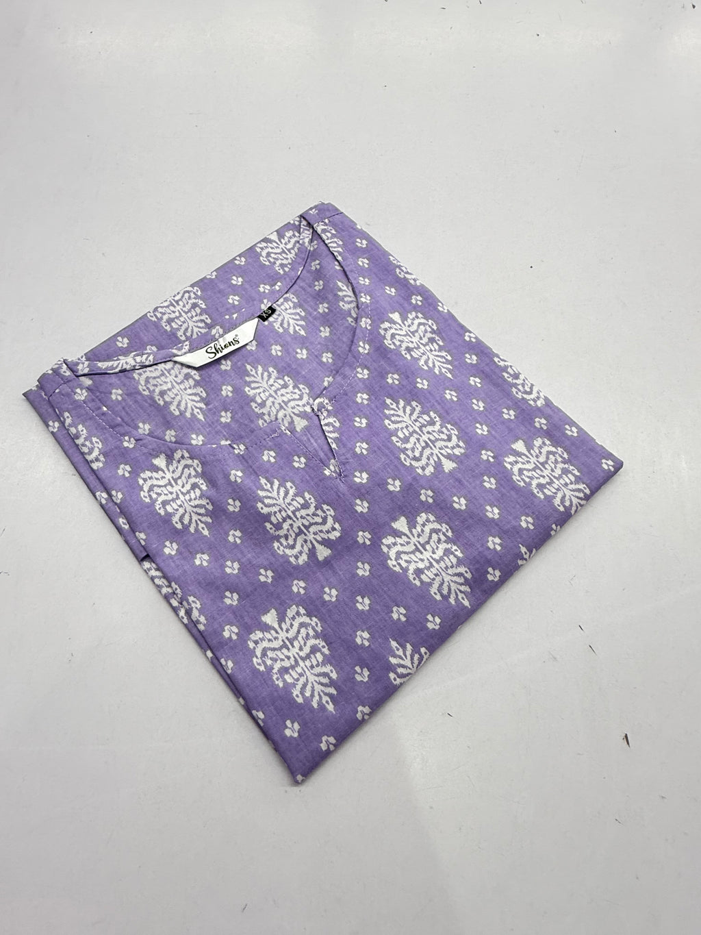 Lilac Short kurti