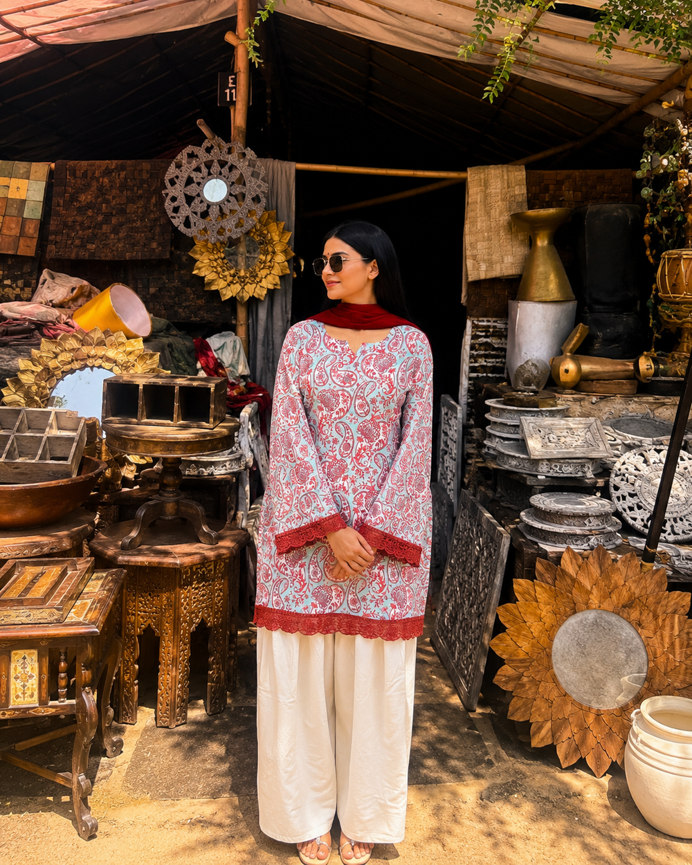 Rimjhim Farshi Salwar Set with dupatta