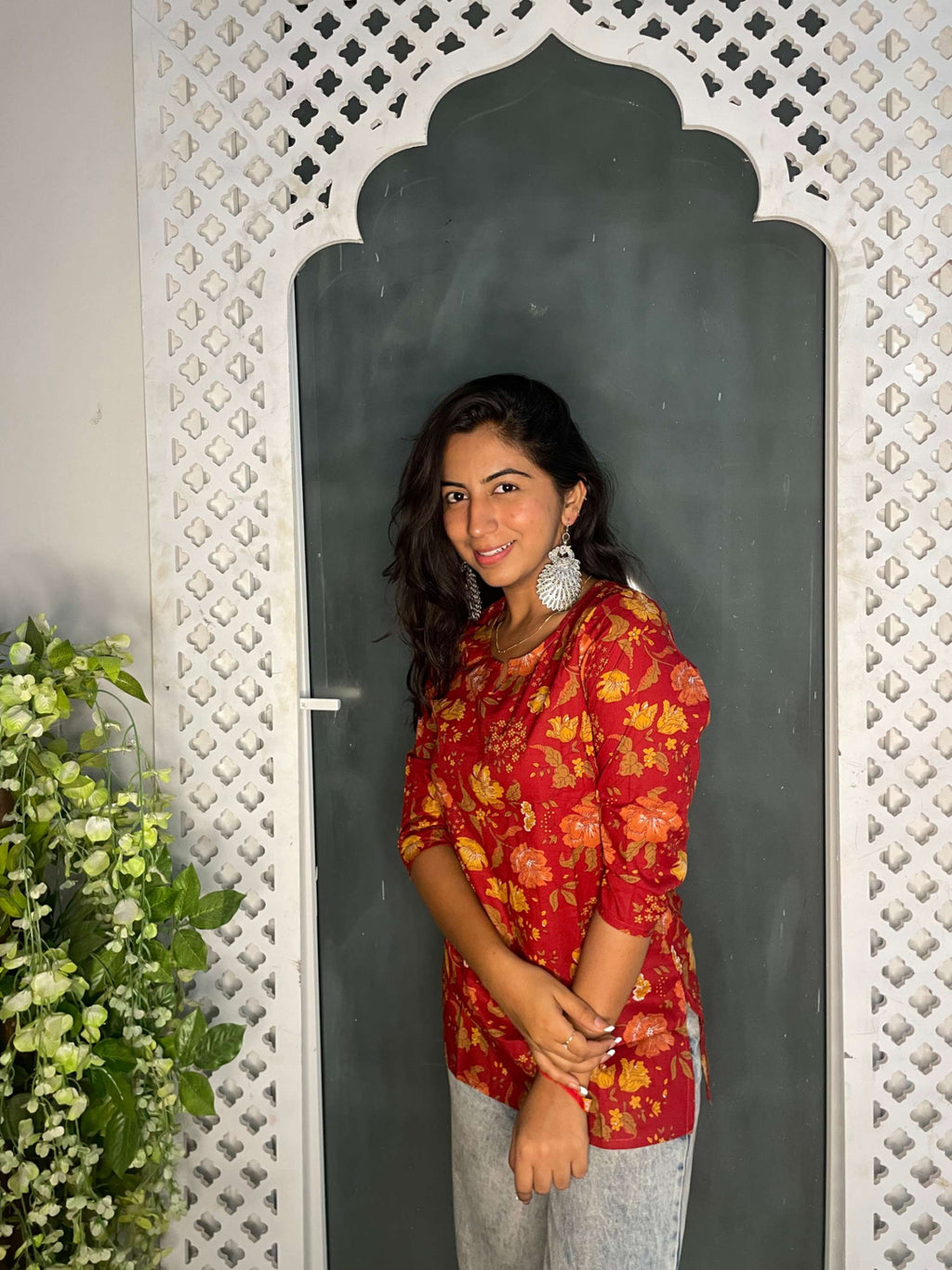Red Short Kurti