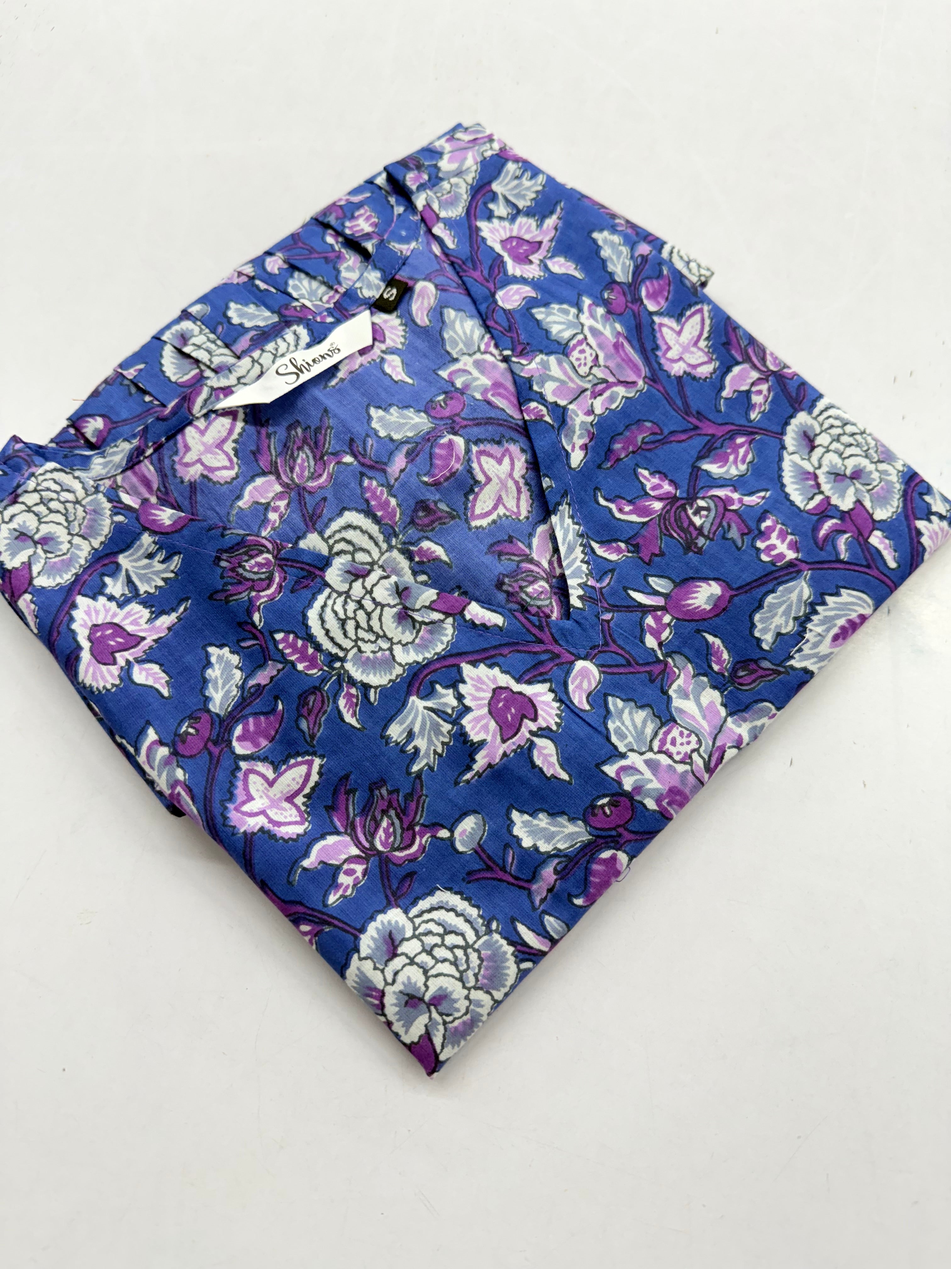 Aqua bloom sleeveless top