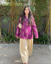Rangrez Doll Motif Farshi Salwar Set