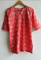 Peach Short Kurti