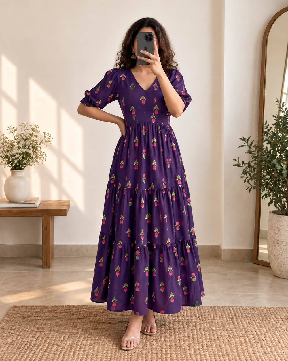 Phool Anarkali Dress