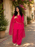 Pink Farshi Salwar Set with Dupatta