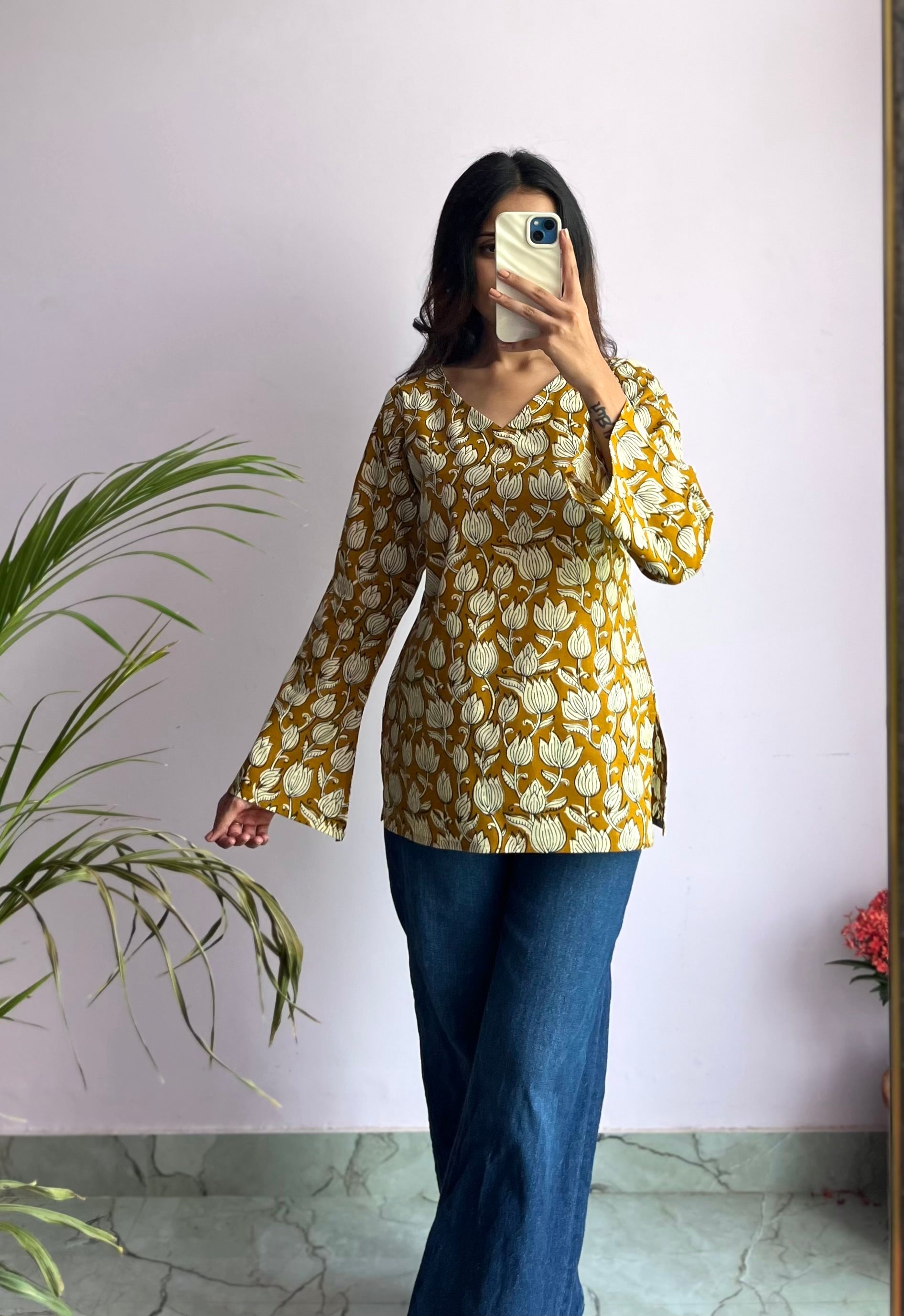 Peela Kamal (Bell Sleeves)