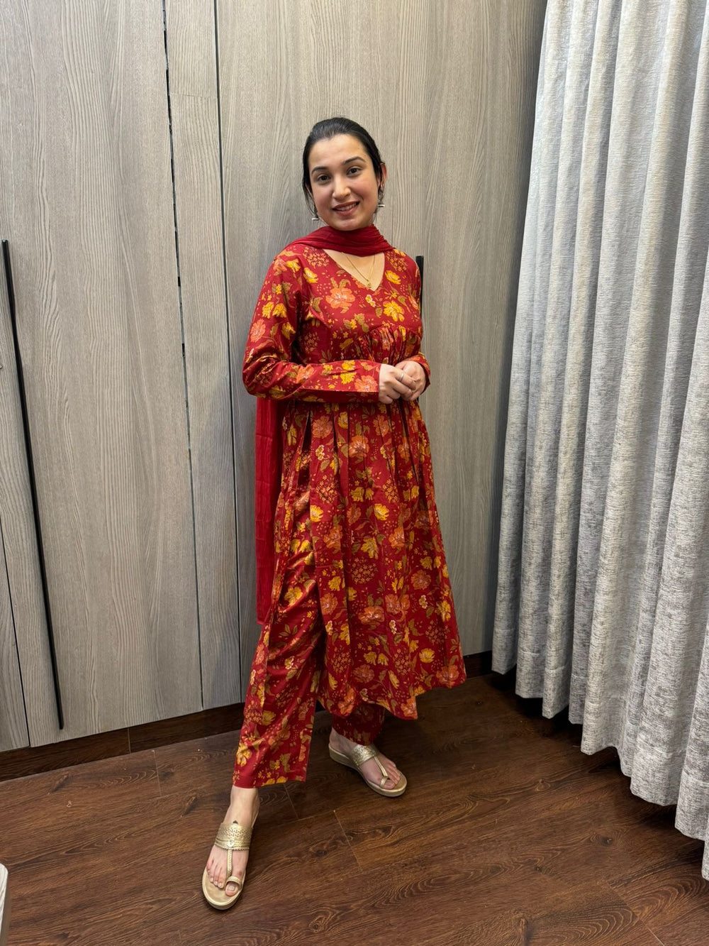Alia Cut Style Long Flared Kurta