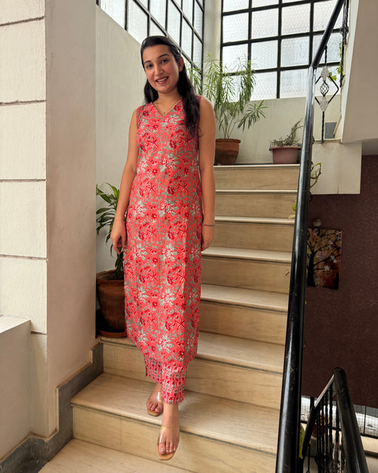 Peach Kurta Pant