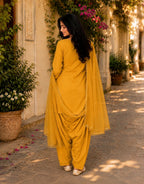 Yellow Farshi Salwar Set with Dupatta