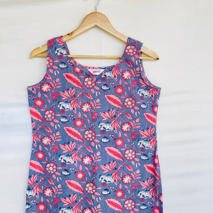 Sleeveless Knee Length Kurti