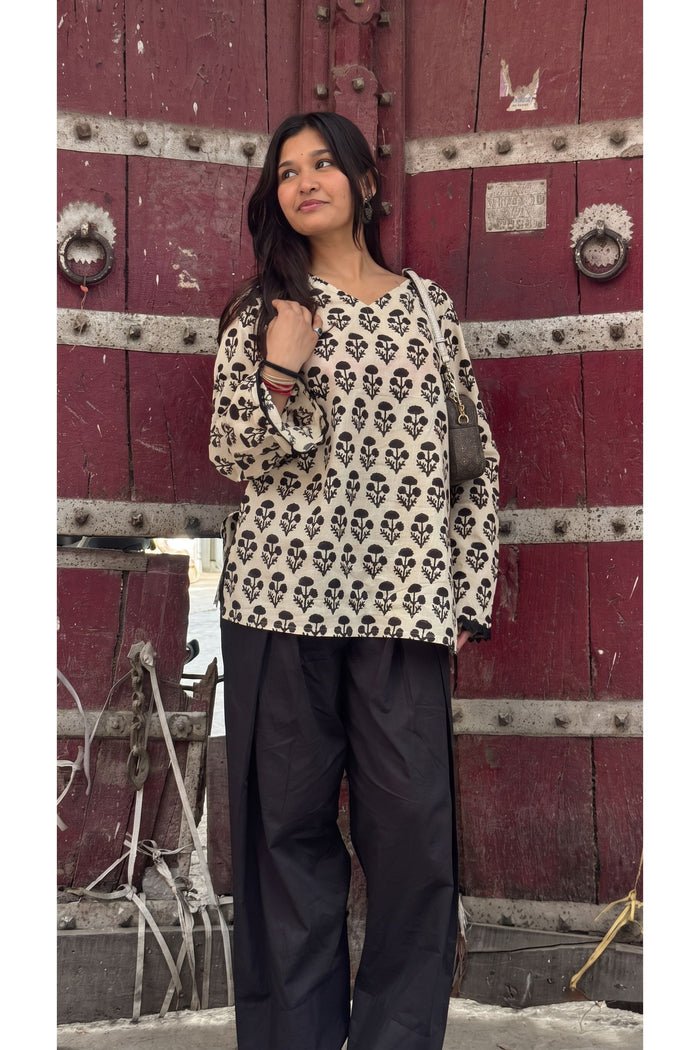 Ivory Buta Farshi Salwar Set