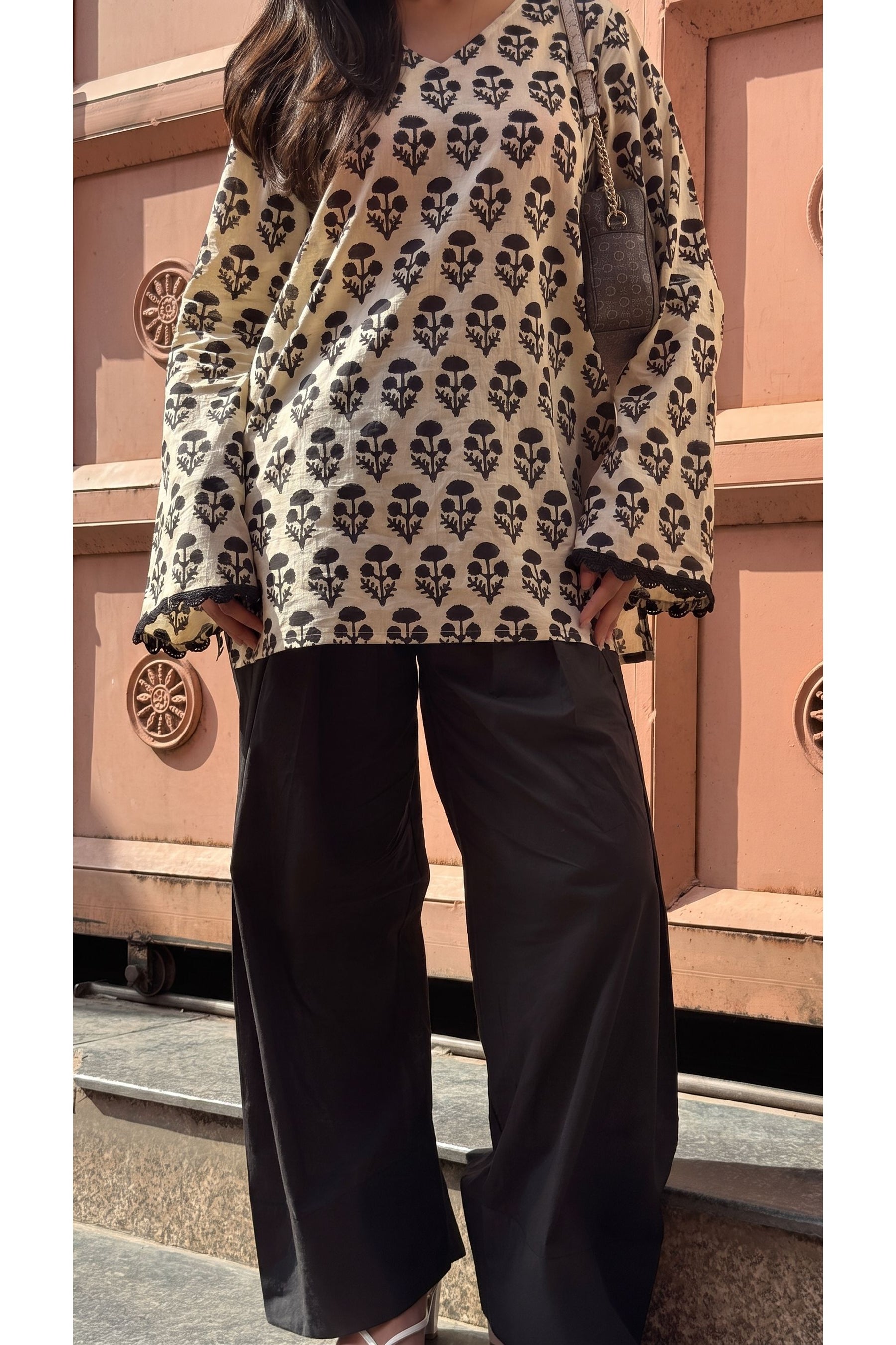 Ivory Buta Farshi Salwar Set