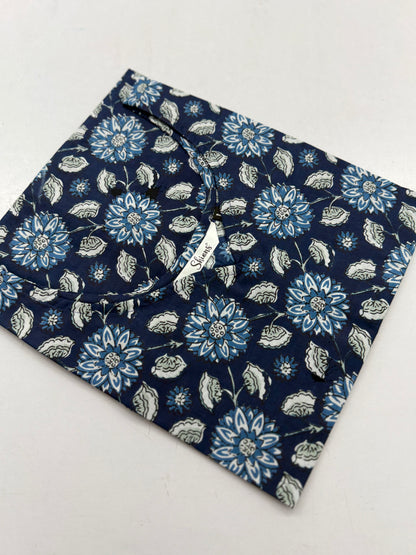 Blue Sleeveless Short Kurti