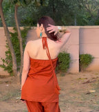 Summer Orange Farshi Salwar suit