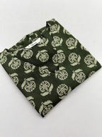Green Sleeveless Peplum Top 02