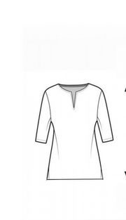 Red leaf short kurta