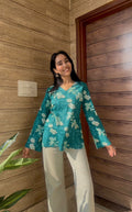 Garden Bell Sleeve Plus Size Kurti