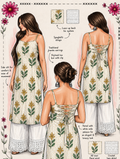 Sunflower tie back knot kurti