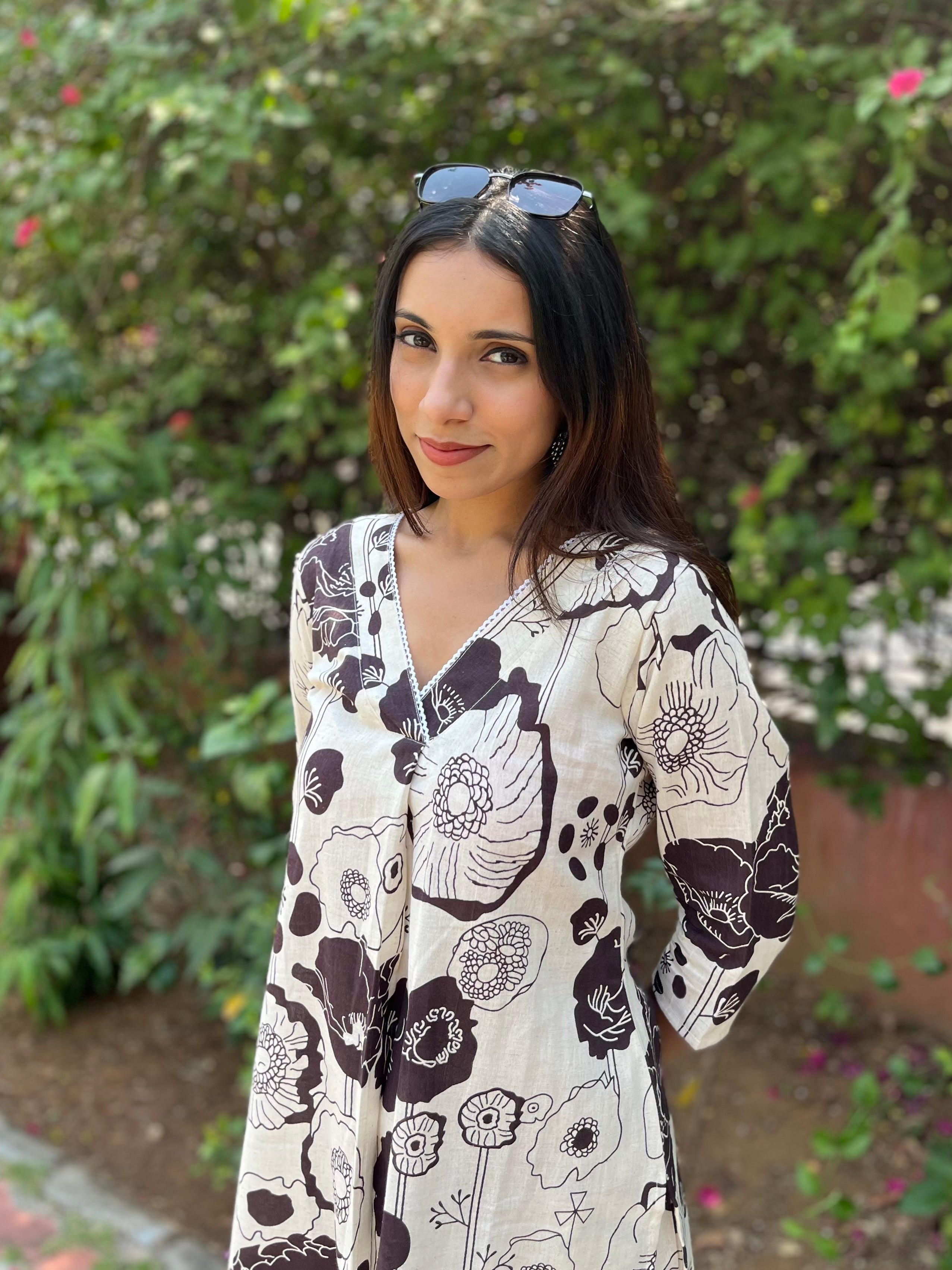 Off white khadi cotton Co-Ord Set