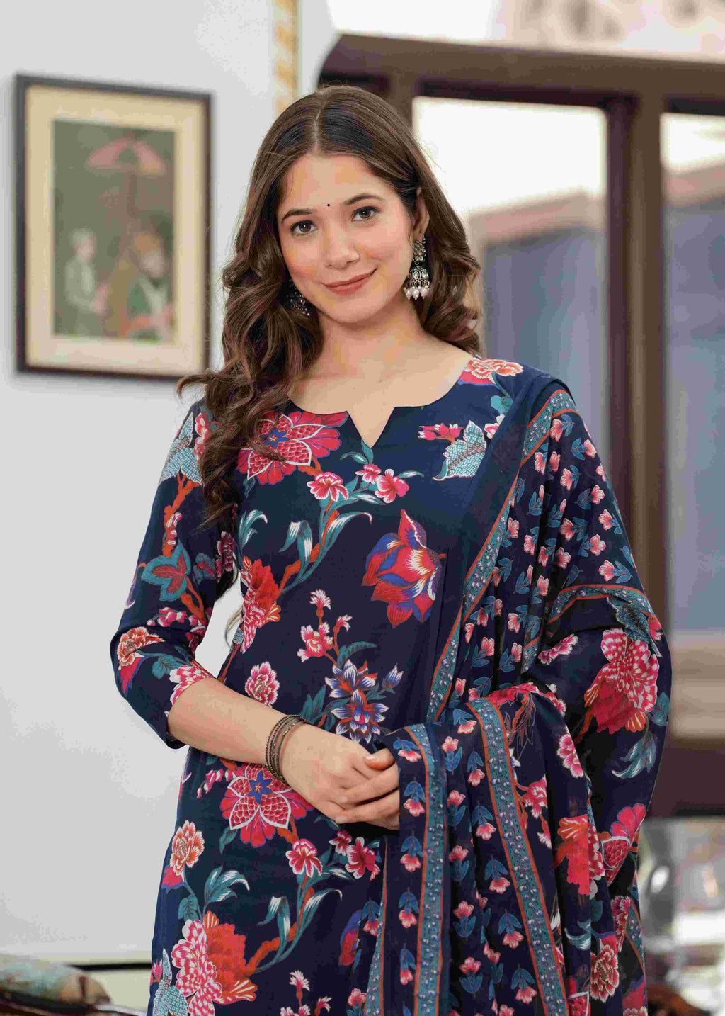 Midnight Bloom Floral Suit Set