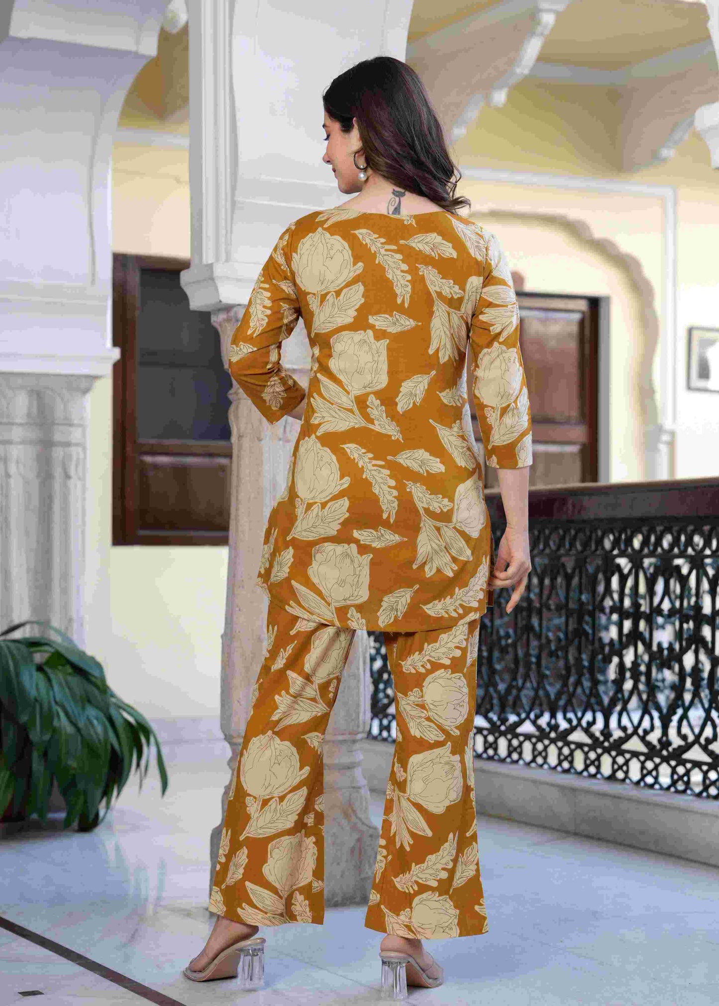 Golden Bloom Co-ord Set