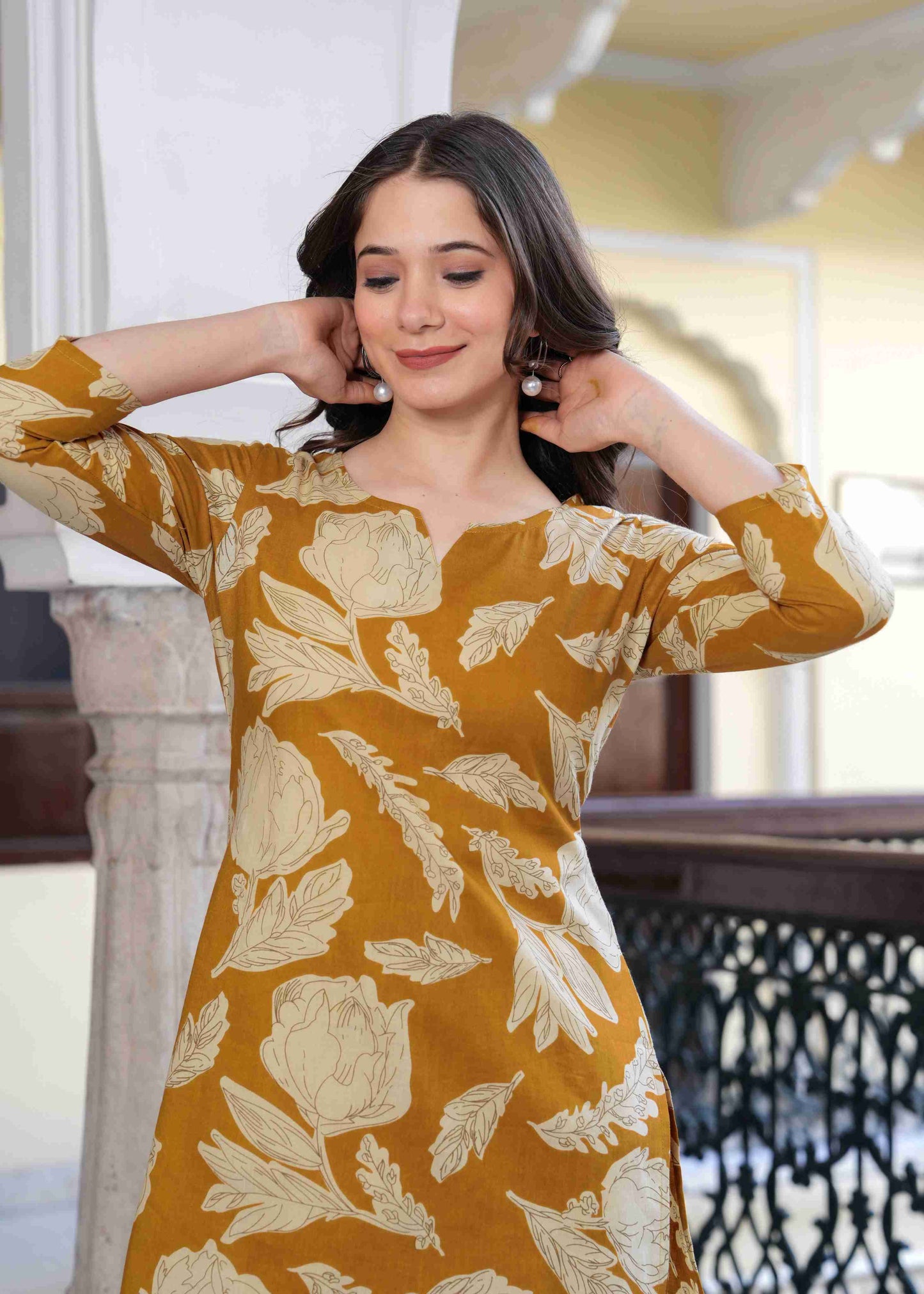 Golden Bloom Co-ord Set