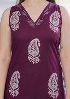 Maroon Paisley Bliss Co-ord Set