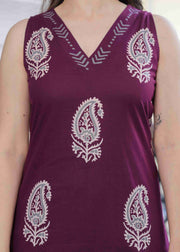 Maroon Paisley Bliss Co-ord Set