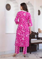 Pink Floral Print Co-ord Set