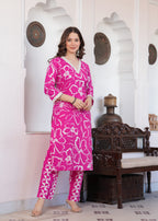 Pink Floral Print Co-ord Set