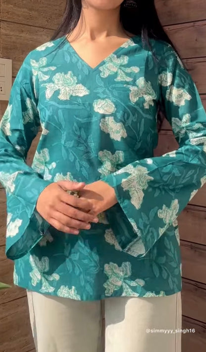 Garden Short Kurta