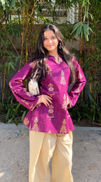 Rangrez Doll Motif Farshi Salwar Set