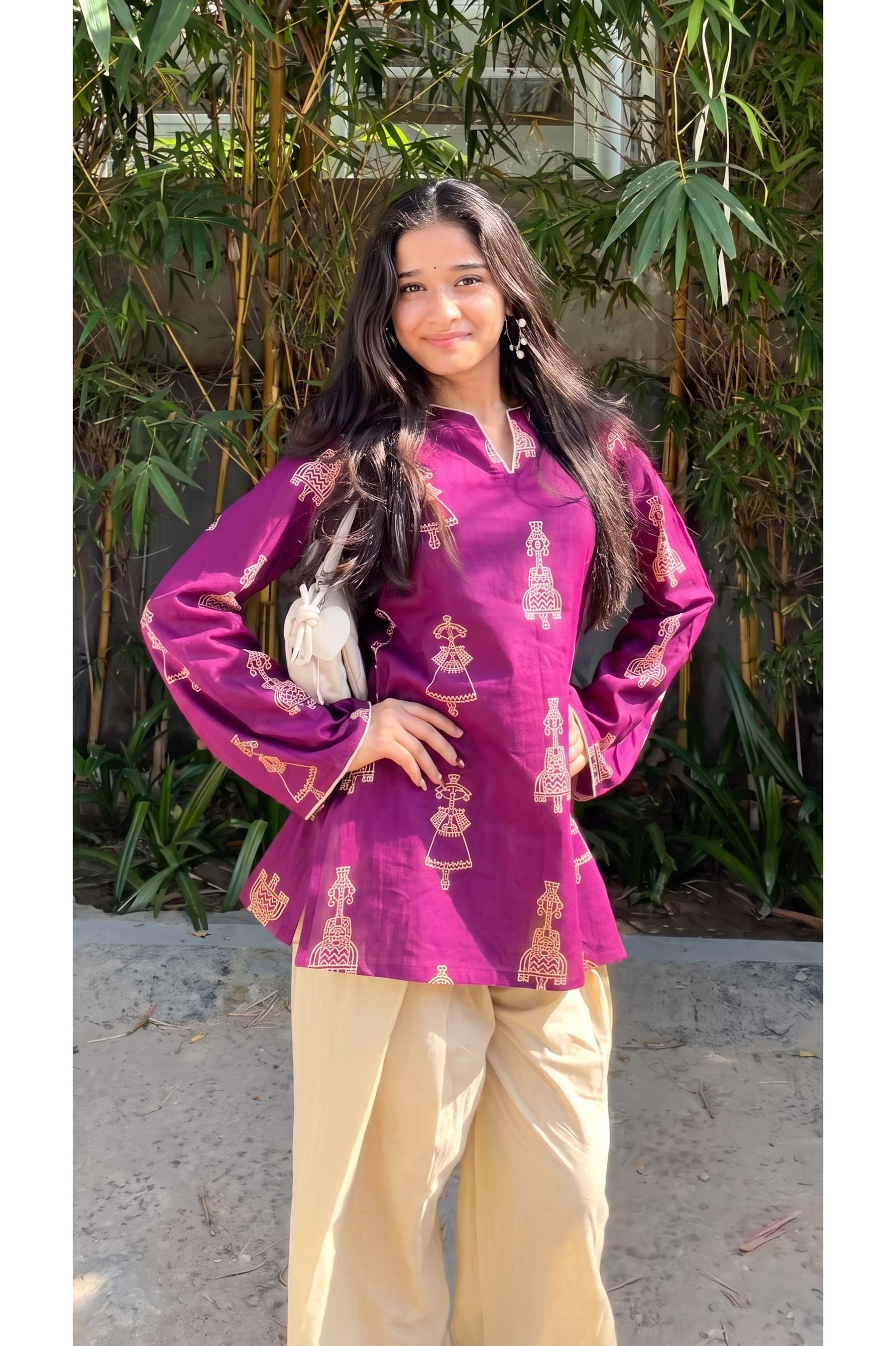 Rangrez Doll Motif Farshi Salwar Set