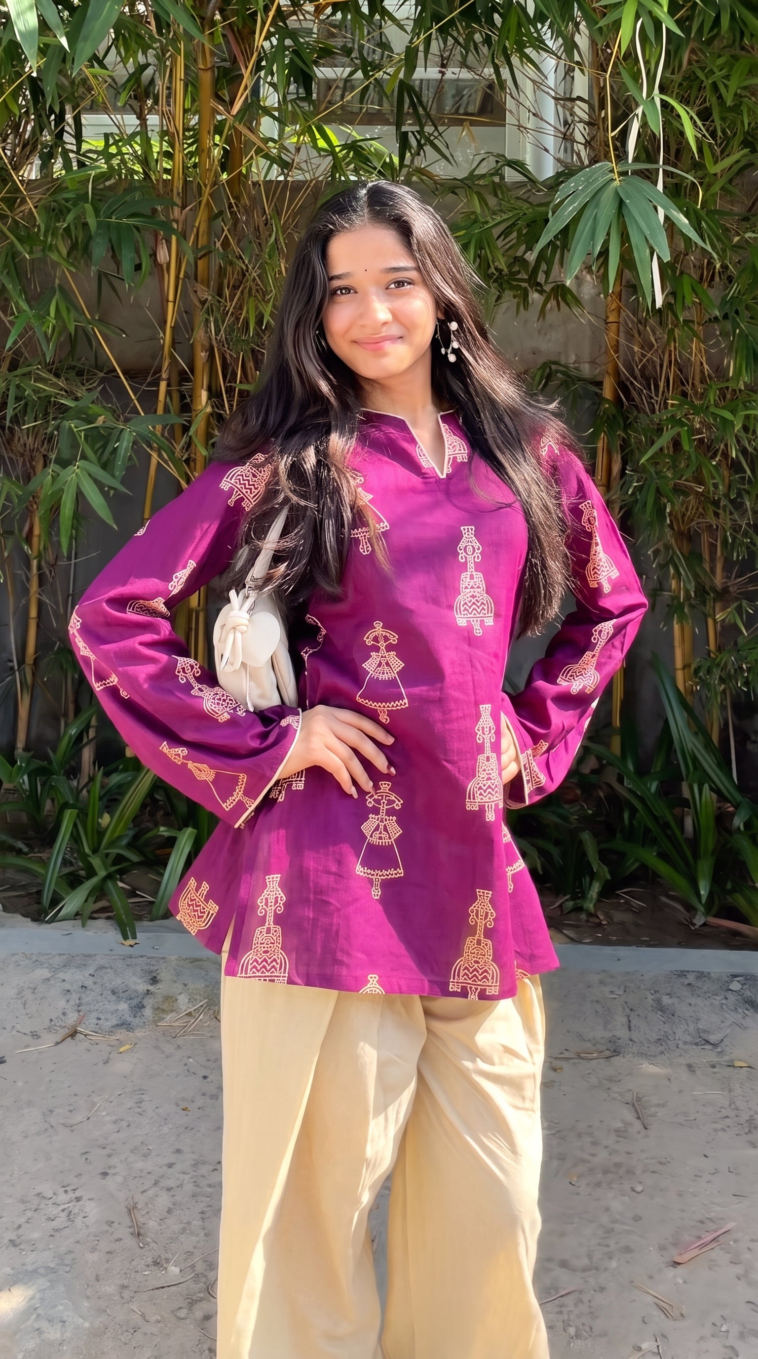 Rangrez Doll Motif Farshi Salwar Set