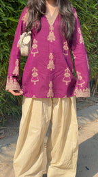Rangrez Doll Motif Farshi Salwar Set