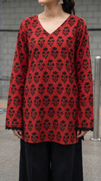 Maroon Buta Farshi Salwar Set