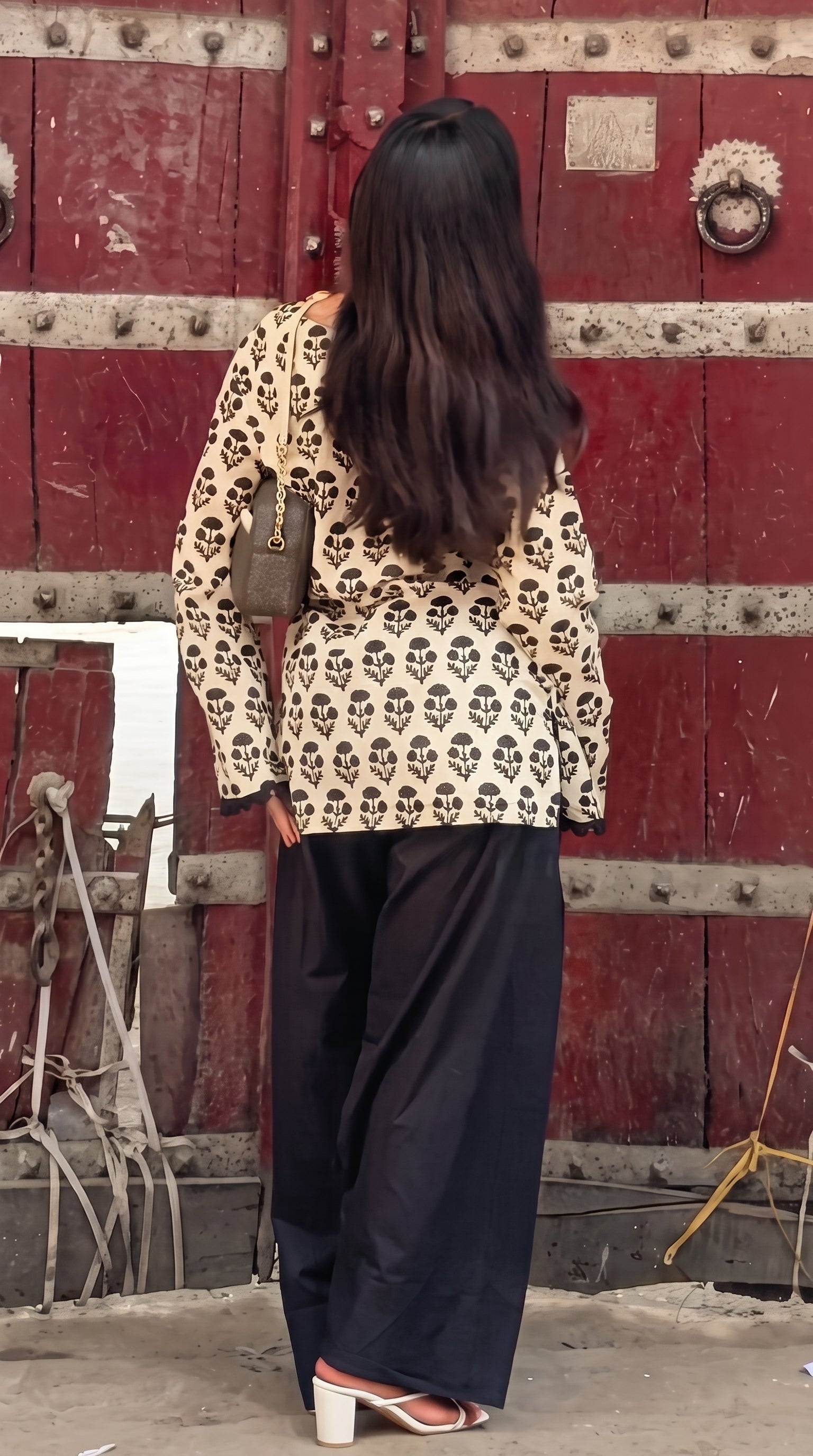 Ivory Buta Farshi Salwar Set