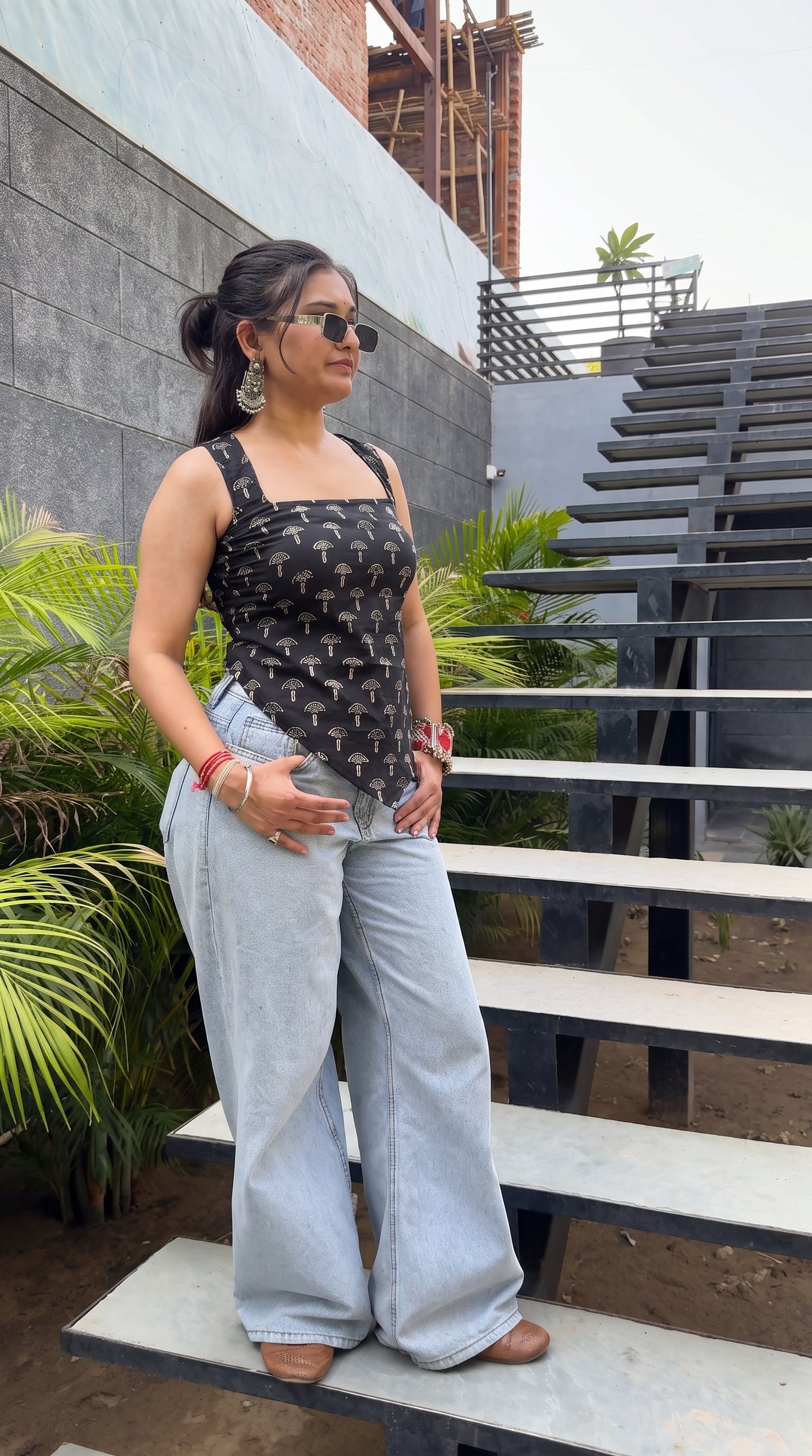 Monochrome Desi Baddie Kurti
